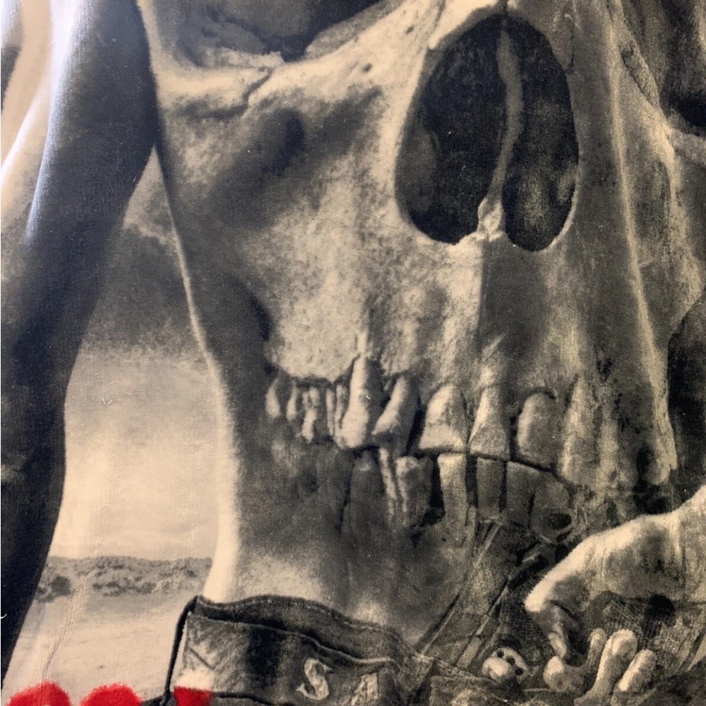 Sons of anarchy blanket‎ throw Skull tattoo Graphic